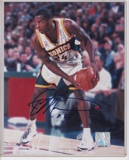 SEATTLE SUPERSONICS 2 8 X 10s AUTO DESMOND MASON NO COA AND FREDDY BROWN W/COA
