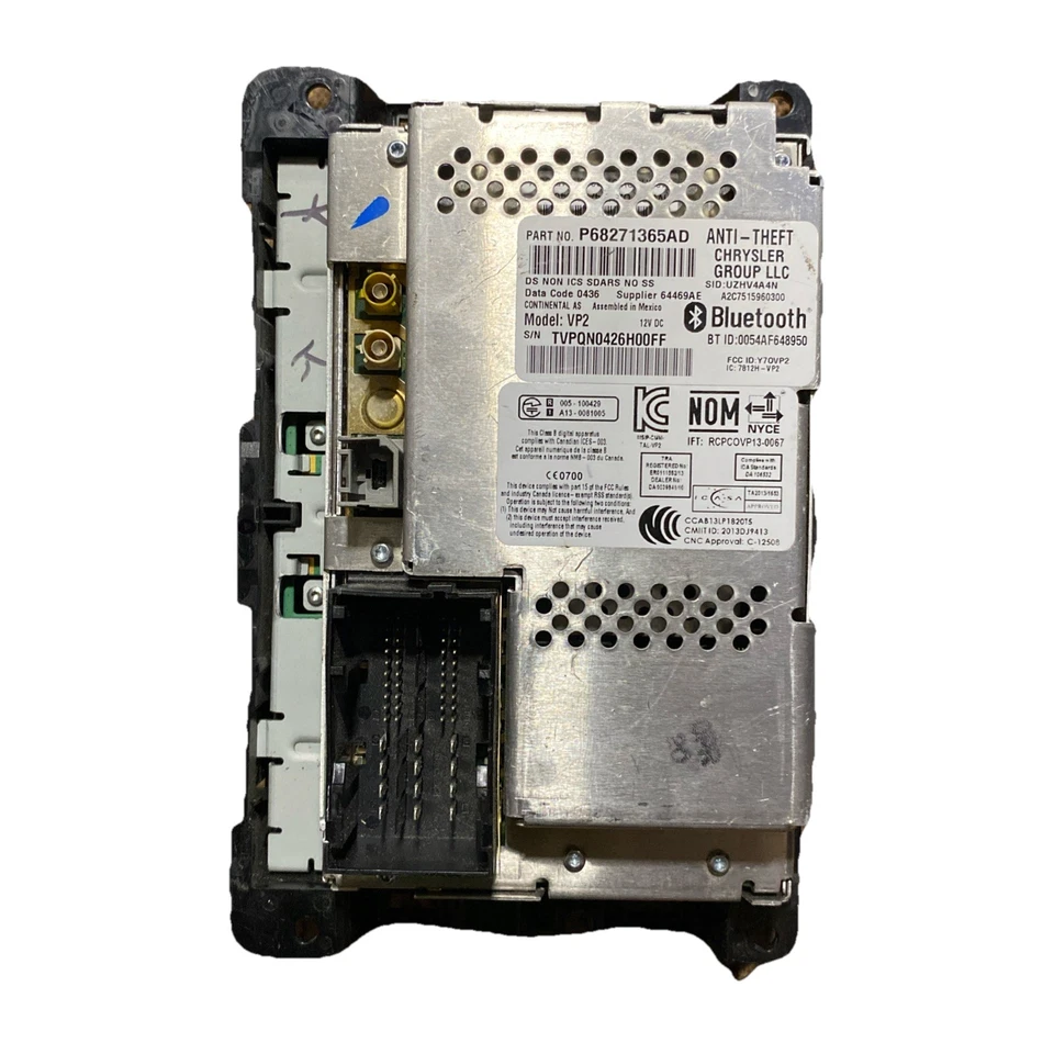 Mopar OEM Uconnect радио P68271365AD Bluetooth 5.0 экран Ram Jeep Dodge Chrysl - Изображение 3 из 4