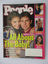 PEOPLE MAGAZINE OCTOBER 24, 2005 TOM CRUIDE KATIE HOLMES ABOUT BABY EVA LONGORIA