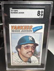 1977 Topps REGGIE JACKSON New York Yankees #10 SGC 8 NM/MT Condition