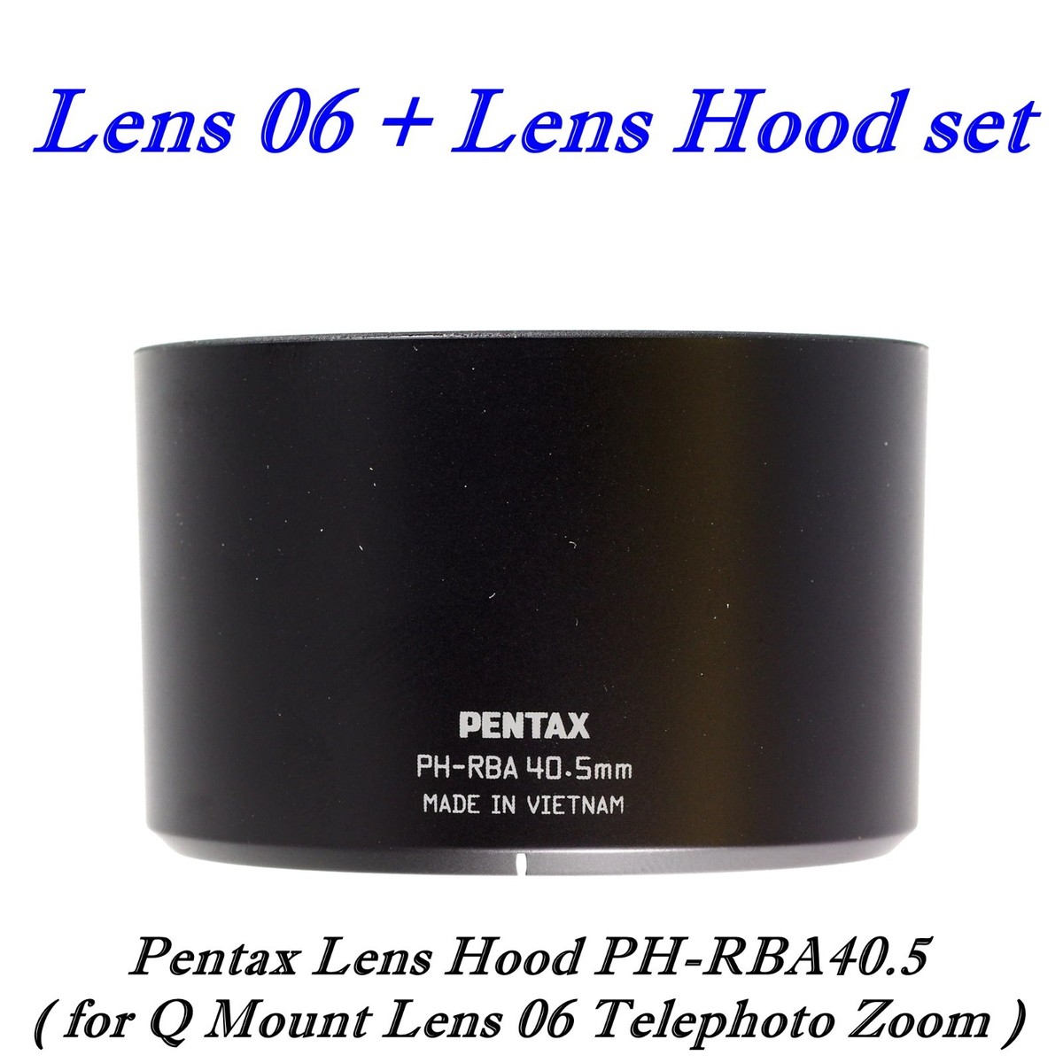 PENTAX Q 06 Telephoto Zoom Silver F2.8 15-45mm Excellent w/ Lens