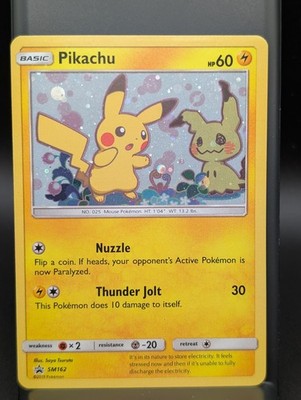 Pokémon TCG Pikachu SM162 Sun & Moon Black Star Promo Cosmos