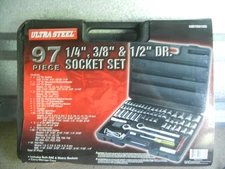 Ultra Steel 97 piece socket set NEW