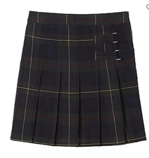 French Toast Girls Two-tap Skirt Scooter In Green Plaid Size 16