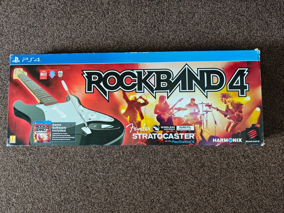 Rock Band 4 Fender Guitar in original Box + RB 4 Game = compatible with PS4 PS5 - Image 2 of 4