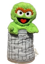 Sesame Street Oscar The Grouch In Trash can Plush Toy 50 Years And Counting