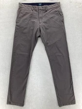 J.Crew Tech Pant Mens 32x32 Gray 484 Slim Chino Pants Stretch Performance Casual