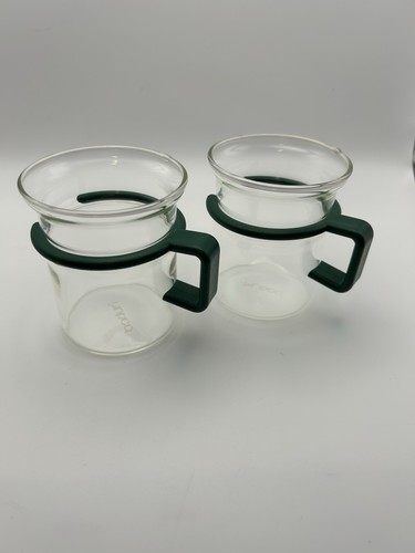 2 Mubod Bodum ☕️Espresso Mugs Green Plastic Handles, Jean Luc Picard Star Trek - Picture 6 of 8