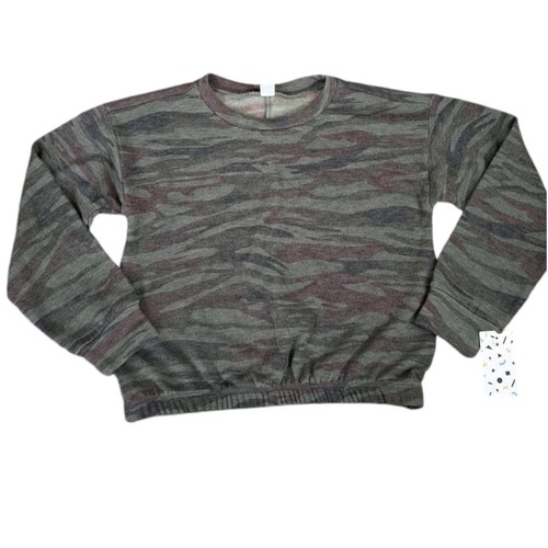 NWT Harper Canyon Girls Camo Green Long Sleeve Sweatshirt Size Small 7 8 - Picture 7 of 7