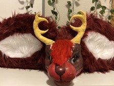 Dino mask deer wolf hybrid fursuit