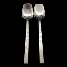 2 Gourmet Settings Cypress Teaspoons - 6 1/2" Stainless Steel 18/8 China