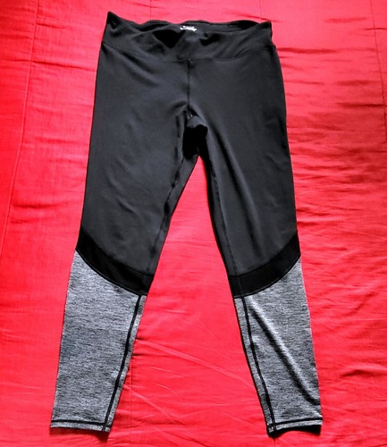 Gaiam Leggings XL Damen Yoga schwarz-grau