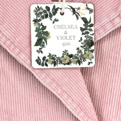 Chelsea & Violet Petal Pink Corduroy Puff Sleeve Jacket Big Girls Medium 8 10 - Picture 8 of 10