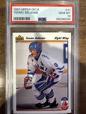 1991-92 Upper Deck - Canada Cup Teemu Selanne #21 (RC)  PSA 10 Gem Mint