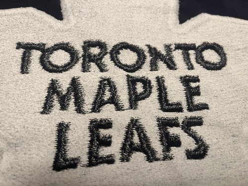Toronto Maple Leaf NHL Old Time Hockey Stiched Style Graphic Medium Blue T Shirt - Picture 4 of 9