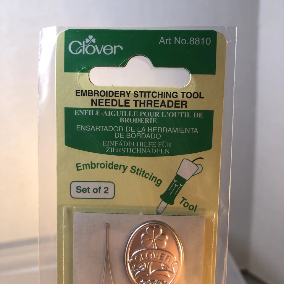 Clover Embroidery Stitching Tool Needle Threaders 2 In Package - Image 3 of 4