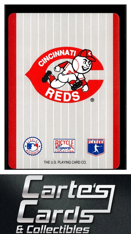 Jeff Branson 1993 Bicycle Cincinnati Reds Playing Cards #10C Cincinnati Reds - Image 2 of 2