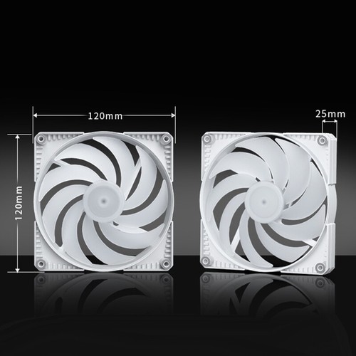 3PCS/Set CPU Radiator for Case Fan for Chassis PC for Case Cooler 3Pin PWM ARGB - Afbeelding 8 van 8