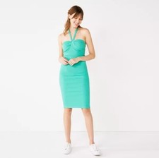 Nine West Womens Green Sweetheart Neckline Bodycon Dress Size Medium