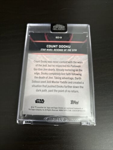 Embrace The Dark Side Count Dooku ED-9 - Star Wars Chrome Black 2024 - Picture 2 of 2