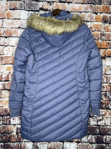 Spyder Boundless Womens Hooded Quilted Long Puffer Jacket Coat Fur Winter Medium - Bild 4 von 6