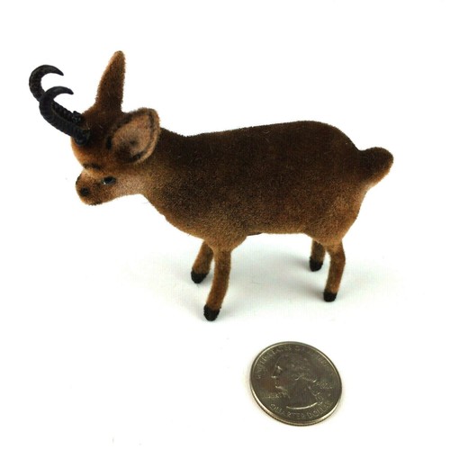 Vintage Wagner Kunstlerschutz Flocked Mountain Goat Animal Figure BG5 - Picture 7 of 8