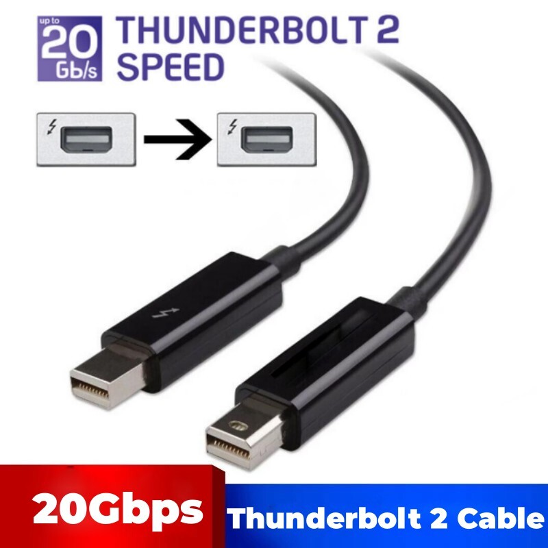 Thunderbolt 2 to Thunderbolt 2 Cable 20Gbps for Apple