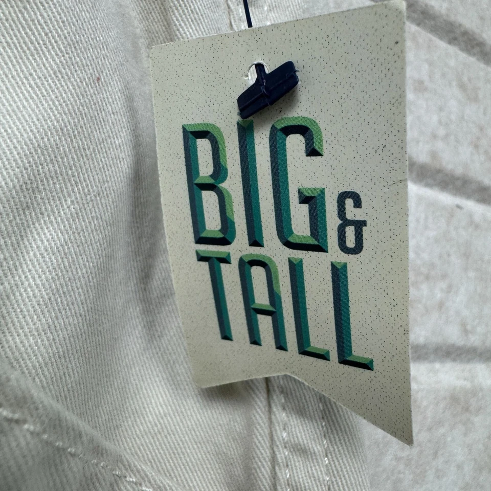 Croft & Barrow Side-Elastic Cargo Shorts Big & Tall 50x 9" Relaxed Fit Khaki Tan - Image 3 of 4