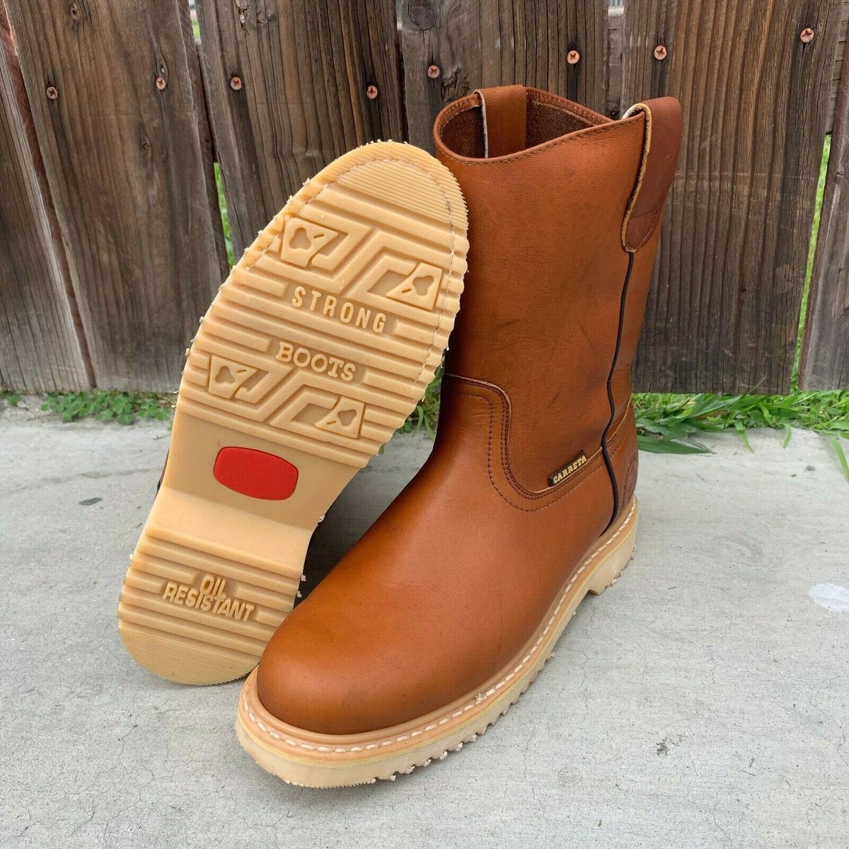 CARRETA BOOT’S | Men\'s Pull On Leather Work Boot Amazon.com: Men main image 2