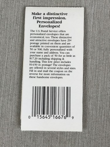 U. S. Stamp Booklet - Scott #BK201, HUMMINGBIRDS  29-Cent Stamps - Picture 2 of 3