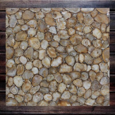 18''x18'' Natural Agate Table, Custom Agate Coffee Table, Agate Counter Top Decor