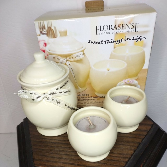 Florasense 3pc Sweet Things in Life Candle Gift Set Creamy Vanilla Glaze F4 for sale online eBay