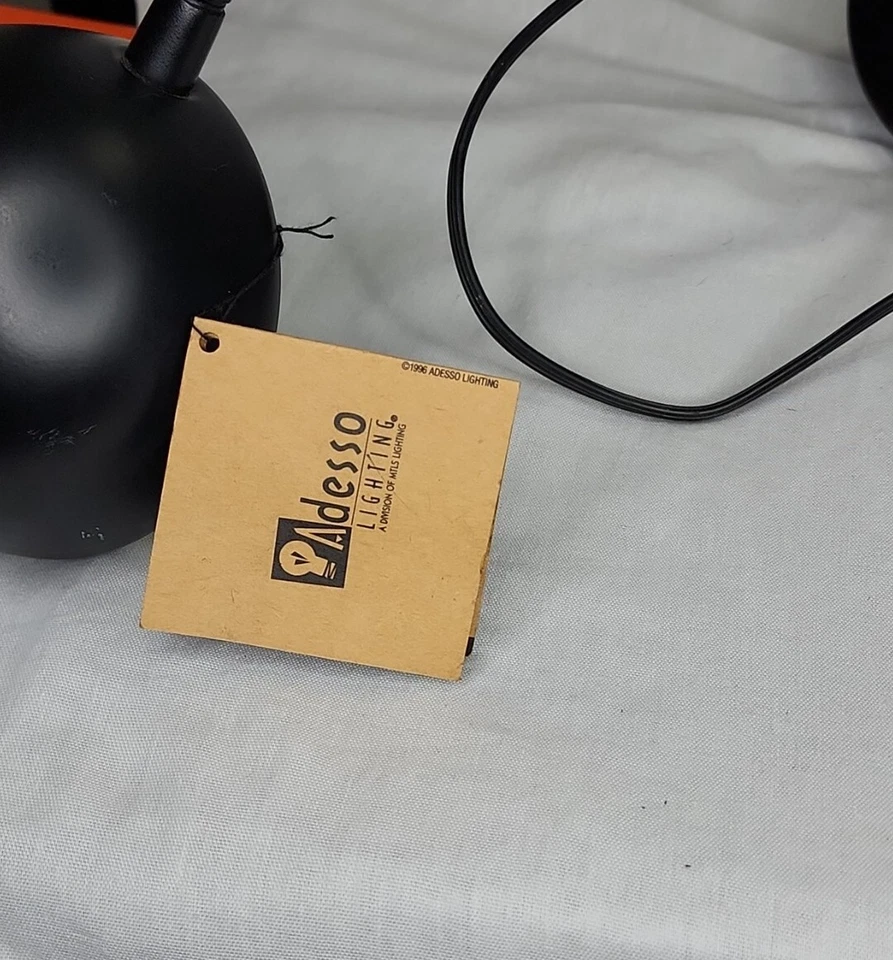 Lámpara de escritorio vintage retro Adesso negra vintage 1996 Foto 3 de 4