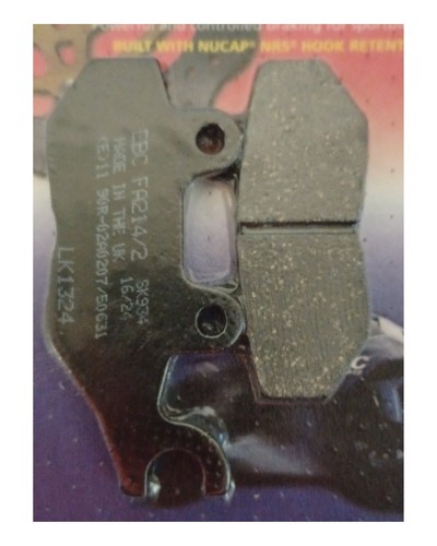 EBC Organic REAR Disc Brake Pads Fits TRIUMPH STREET TWIN (2016 to 2022) - Picture 4 of 6