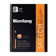 case pack 12books! BIENFANG SKETCH PAPER PAD 8.5"X11"