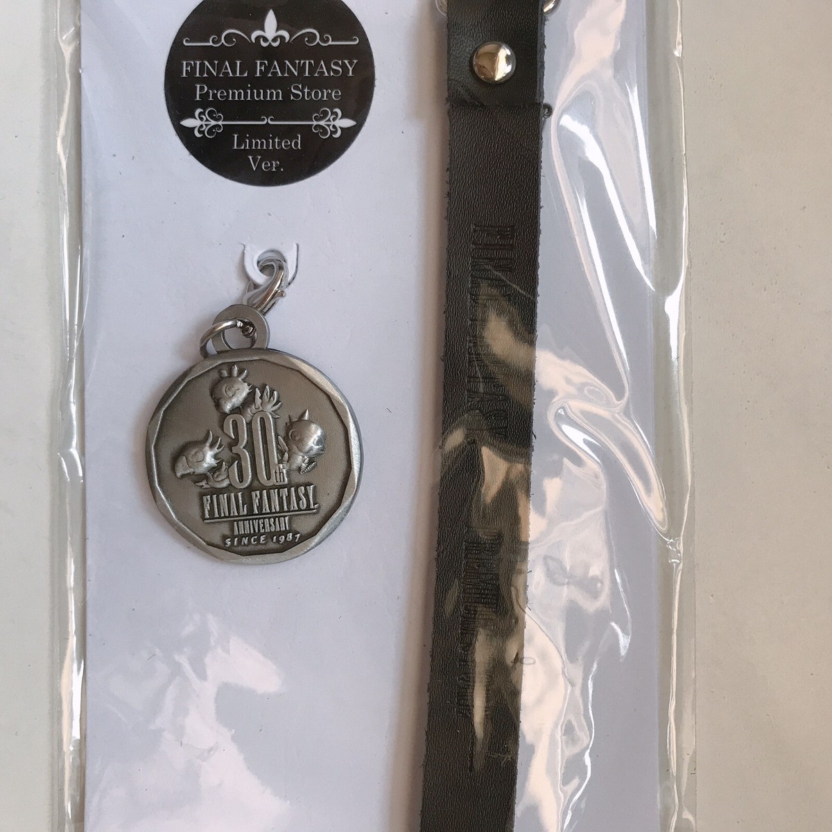 Final Fantasy 30th Anniversary Commemorative Coin Leather Strap