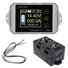 DC 120V 50A~300A Wireless Ammeter Voltage KWh Watt Meter Car Battery Coulometer