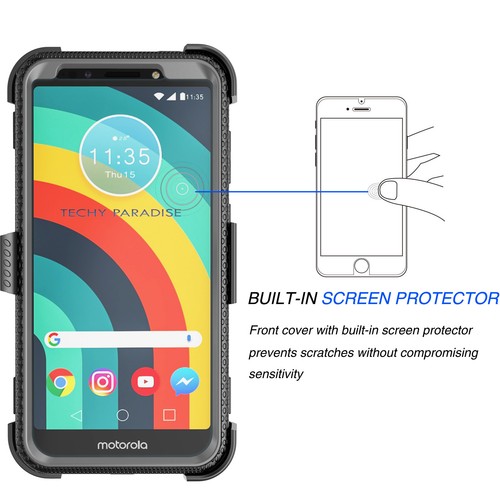 Für Motorola Moto G6 Play/G6 Forge Raffinierte Handyhülle + Gürtelclip Holster Hülle - Bild 19 von 45