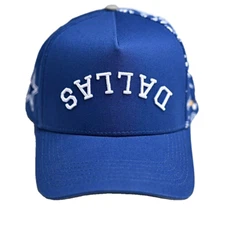 True Brvnd x Dallas Cowboys Snap-Back Hat - Paisley Royal Blue (One Size)