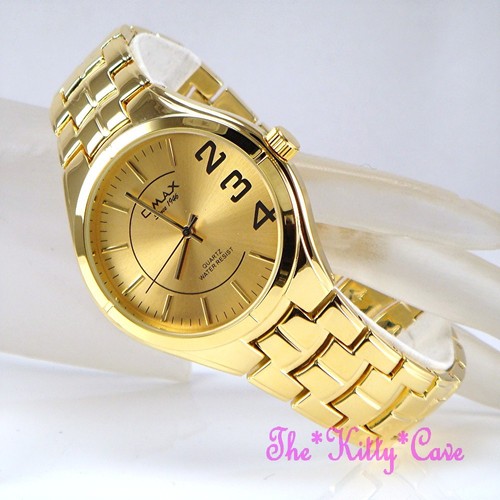 Retro OMAX Designer, Epson Seiko Movt, Gold Plt Steel Elegant Dress Watch HBJ823 - Picture 9 of 12