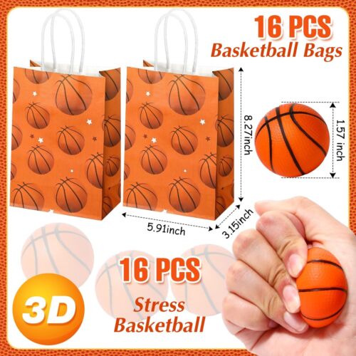 Aoriher 162 Pcs Basketball Party Favors, Basketball Party Gift Goodie Bag Fil... - Picture 2 of 6