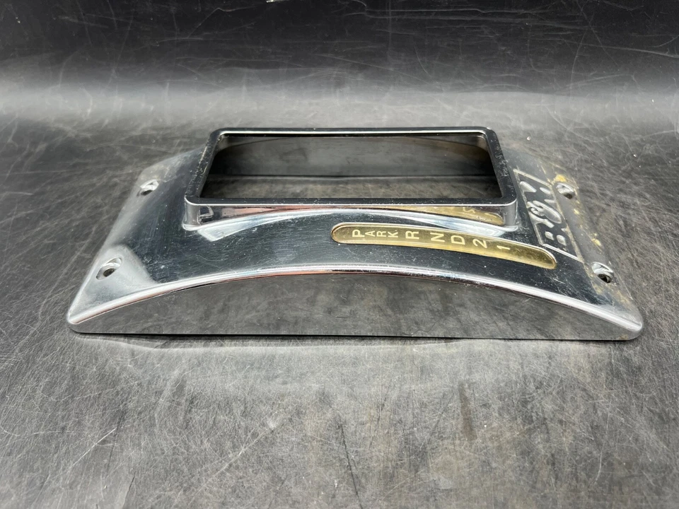 Vintage B&M Floor Gear Shifter Top Bezel Trim Selector Automatic Chrome Racing - Image 3 of 4