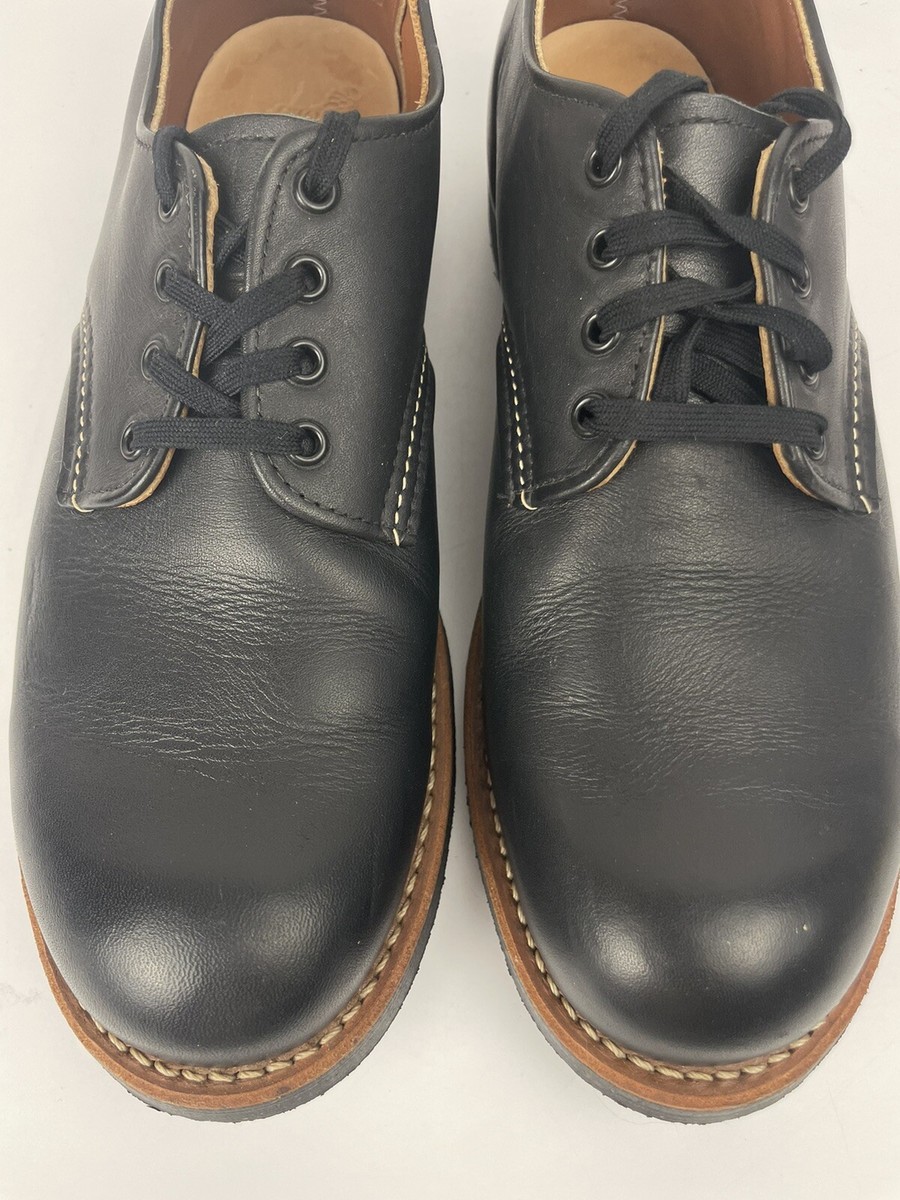 RED WING 8051 Black Star Heritage Work Oxford Leather Shoes Sz 9.5 