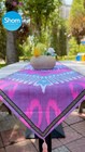 Handmade table runner for Events and Party decor Native Tajik Ikat Purple