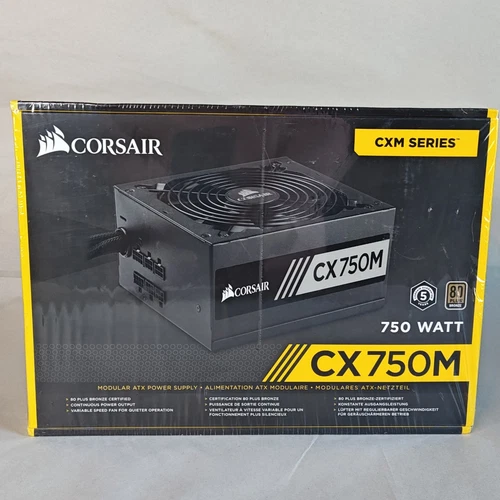 CX Series Modular ATX Power Supply CX750M 750 Watt 80 Plus Bronze Vertified