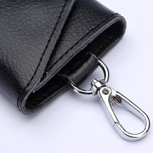 Haushälterin Schlüsselhalter Organizer Etui Kuh Split Auto Schlüssel Geldbörse Herren Damen - Bild 12 von 18