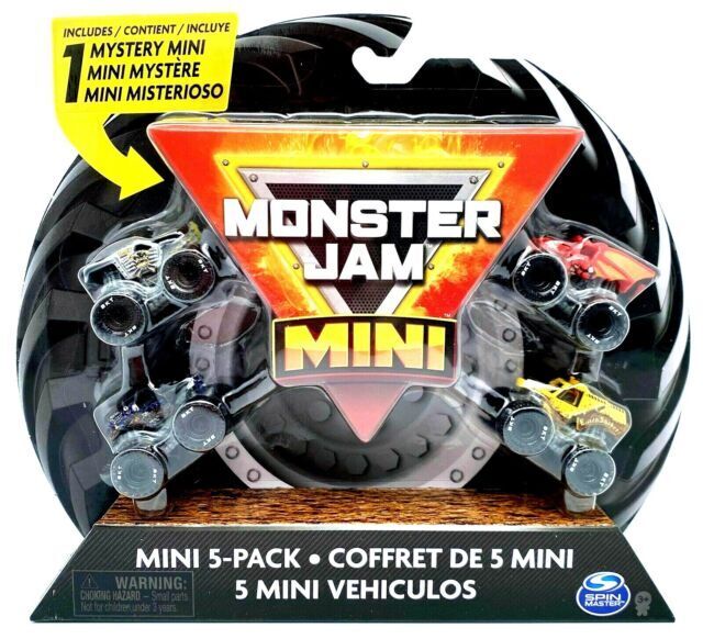 Spin Master Monster Jam 1:87 Scale Mini 5-Pack Monster Trucks