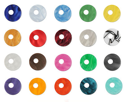 Das Original Ring Ding Acryl Scheibe Aquarell 25 mm asymmetrisch in 20 Farben Das Original Ring Ding Acryl Scheibe Aquarell 25 mm asymmetrisch in 20 Farben