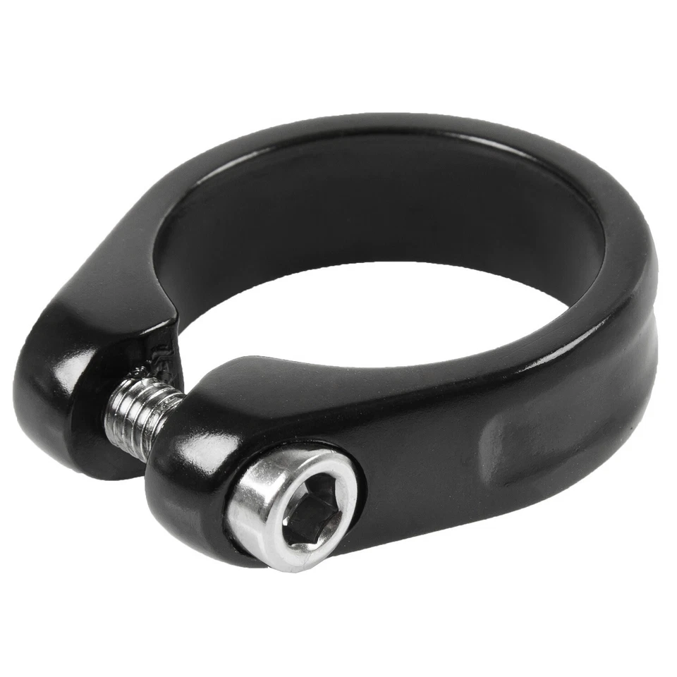 Sattelklemme 34.9 mm Aluminium schwarz eloxiert Sitzrohrklemme für Sattelstange