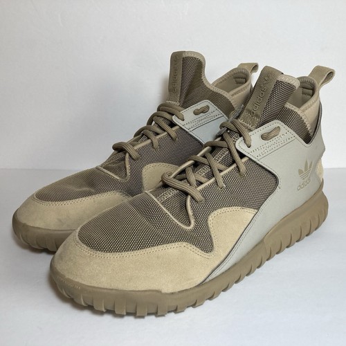 Adidas Tubular X Cáñamo Beige Primeknit Reflectante #S74923 Talla 13 Usado en Excelente Condición APE779001 - Imagen 3 de 17